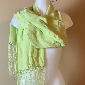 Silk Fringed Scarf